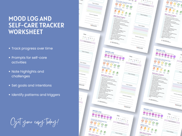 mood log and self care tracker