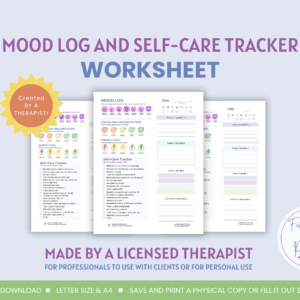 mood log and self care tracker